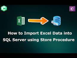 how to import records from excel to sql