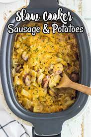 crock pot smoked sausage and potato