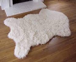 faux polar bear rug polar bear
