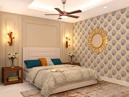 modern bedroom wall design with