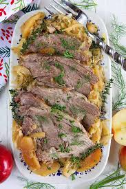 pork and sauer with fennel and