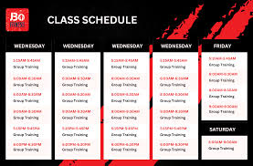 jbo fitness schedule