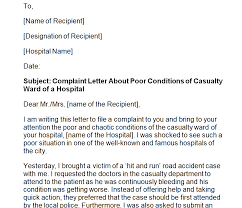 formal complaint letter sles formats
