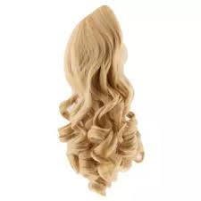 Gazechimp 8 Options Fashion Middle Parting Long Curly Hairpiece Wig For 18 American Doll Dolls Hair Diy Making Accessories