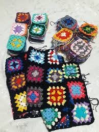 crochet afghan blanket granny square blanket baby shower gift etsy handmade blanket granny square crochet