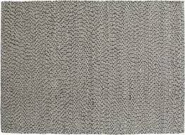 rectangular woven wool and cotton rug