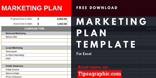 marketing plan template for excel free