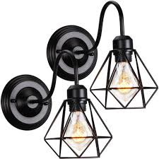 2 Pack Creative Industrial Wall Lamp