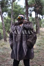 Real American Raccoon Fur Jacket With