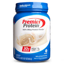 whey protein powder vanilla milkshake