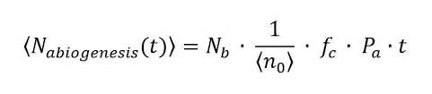 An Equation For The Origins Of Life