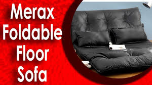 merax foldable floor sofa bed leather