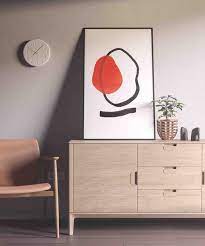 Paper Red Dot Collage Minimal Wall Art