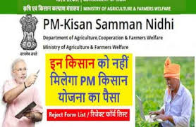 Pm kisan yojana:किसान सम्मान निधि योजना क्या है? Pm Kisan Samman Nidhi Yojana Reject Form List Chek