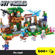 Đồ chơi lắp ráp My World [Lego Minecraft] - Xếp hình thế giới đồ chơi xây  dựng Ngôi nhà trên cây và chuống nuôi ngựa tại Hà Nội