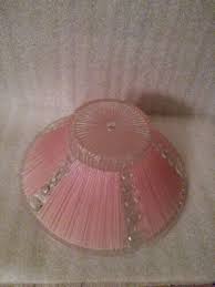 Vintage 1950s Pale Pink Clear Glass
