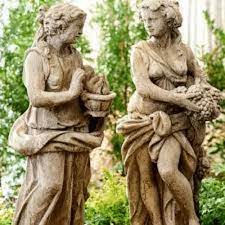 Rectangular Gray Garden Stone Sculpture