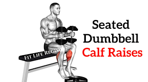how to do seated dumbbell calf raise