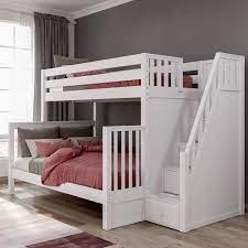 Twin Xl Over Queen Bunk Bed With Stairs