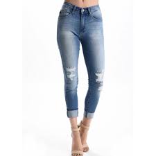 Only 2 Left Kankan High Rise Distressed Jeans Boutique