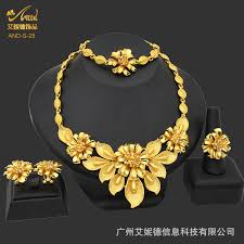 yu dubai 24k gold jewelry set bridal