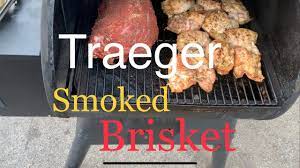smoke corned beef brisket on a traeger