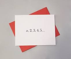 Math Love Card Anniversary Card
