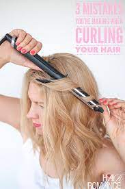 when curling your hair