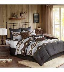 Southwestern Style Comforter Set Browns