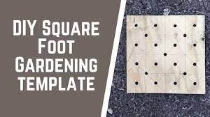 diy square foot gardening template