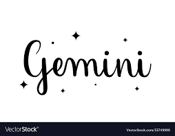 gemini handwritten name sign zodiac
