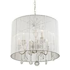 Upc 782042113831 Fifth And Main Lighting 6 Light Polished Nickel Pendant With Silver String Shade Upcitemdb Com