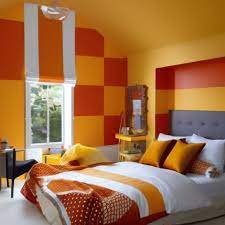 Creative Bedroom Orange Color