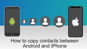 copy contacts between android iphone