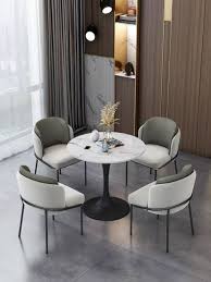 Nordic Simple Round Marble Dining Table