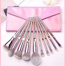 otwoo chrome makeup brushes pouch o