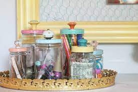 Storage Jars With Glass Knob Tops