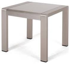 Giovanna Outdoor Aluminum Side Table