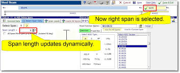 calculation modules beams