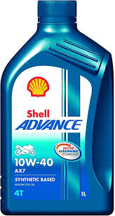 Shell Advance Ax7 600042667 10w 40 Api Sm Synthetic Technology Motorbike Engine Oil 1 L