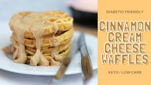 cinnamon cream cheese waffles keto