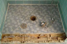 new shower floor