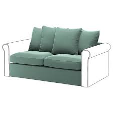 Hagalund fodera 2 posti divano letto blekinge bianco 80124780. Gronlid Cover For 2 Seat Sofa Bed Section Ljungen Light Green Ikea
