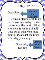Friendly Letter Anchor Chart Posters