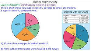 construct and interpret pie charts mr