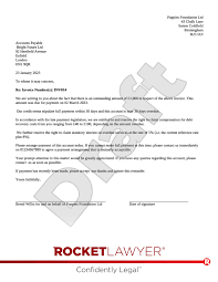 free debt recovery letter template