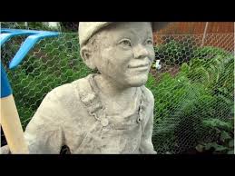 Little Farmer Cement Sculpture You