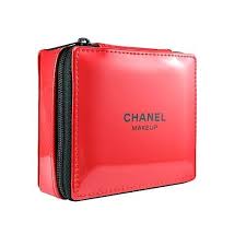 chanel beauty red makeup case small ebay