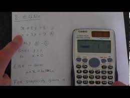 how to solve equations using casio fx