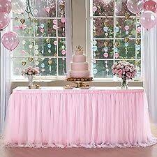 tulle baby shower pink party